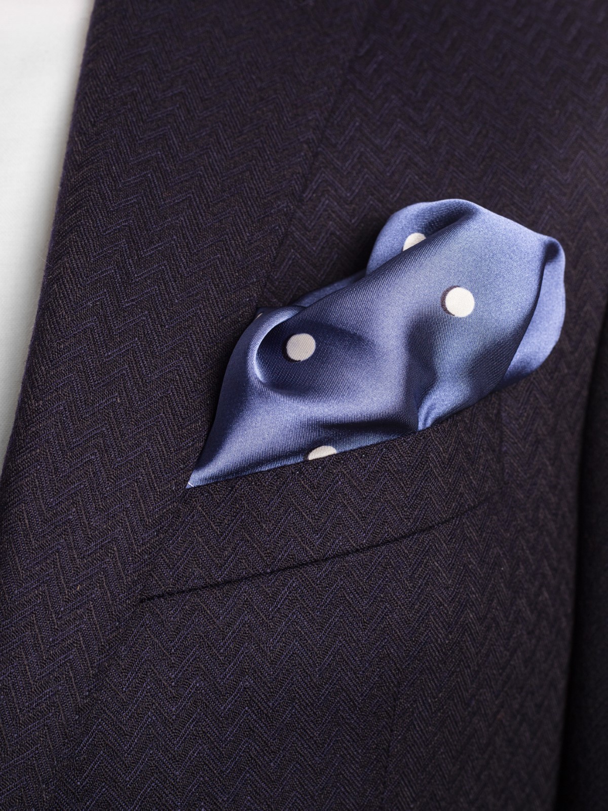 pasztel kek pottyos diszzsebkendo