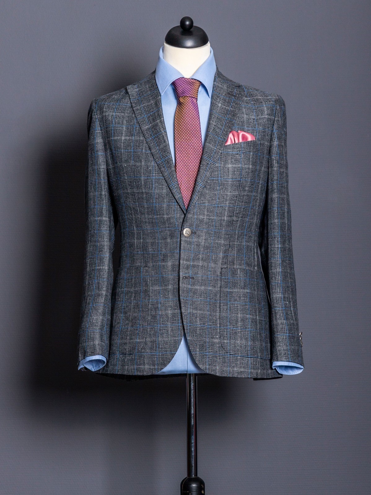 Steve Mqueen - szürke és kék zakó