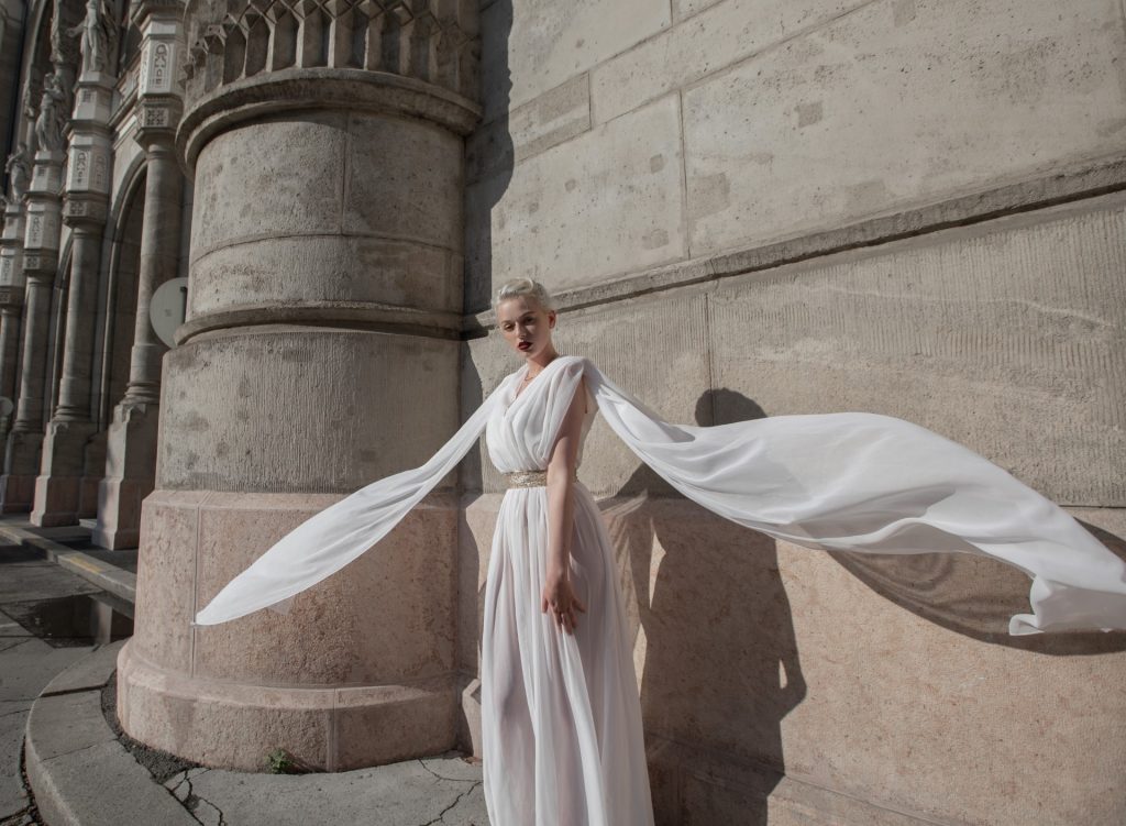 canissi iconic greek goddess dress in white 2