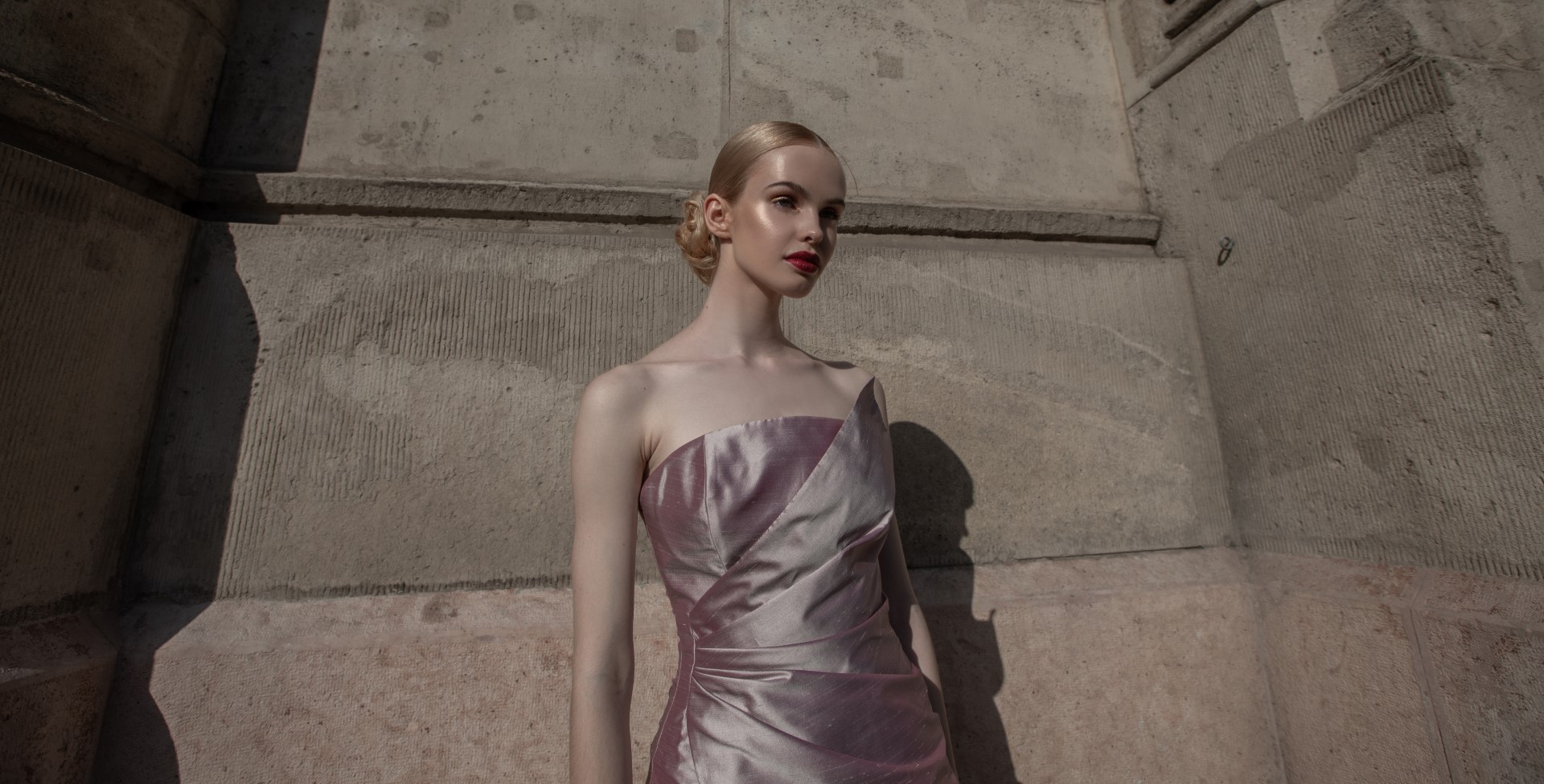 canissi lilac mini leaf dress 2