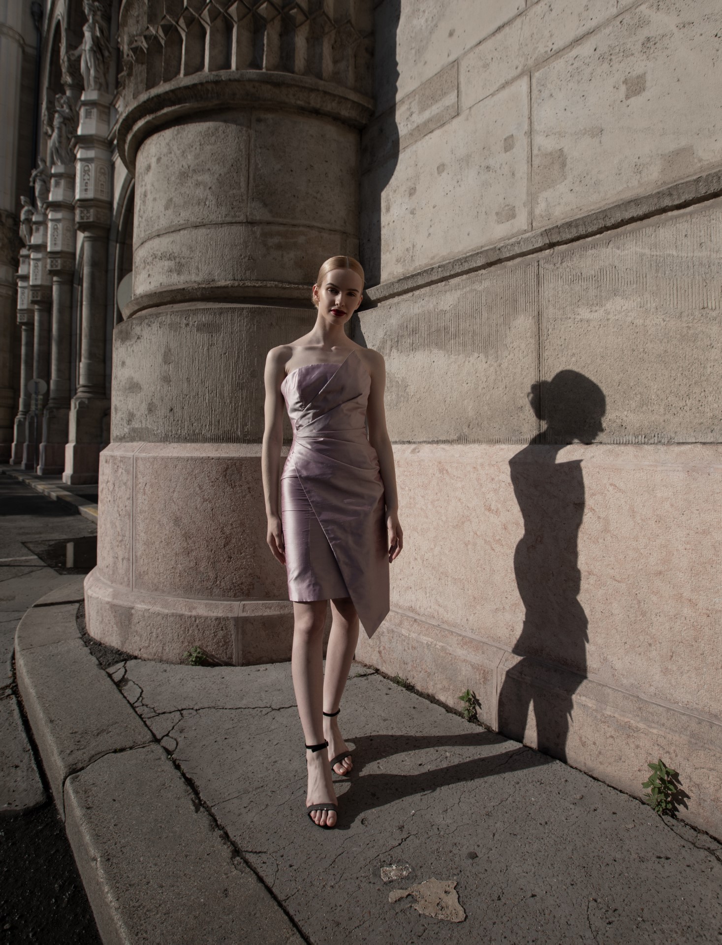 canissi lilac mini leaf dress 3