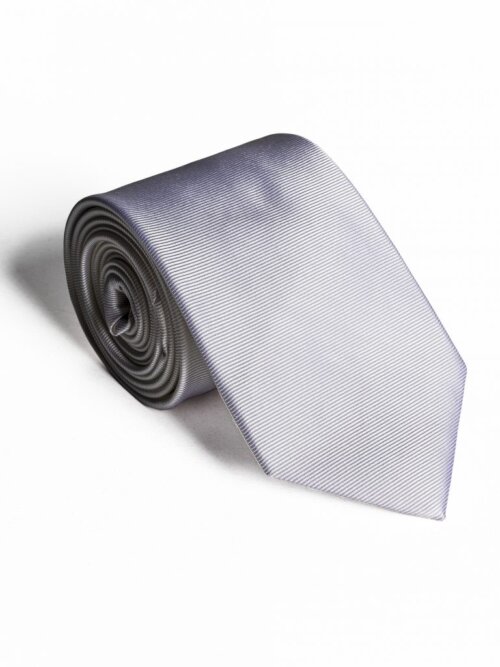 Fehér Anyagában Csíkos Normál Prémium Selyem Nyakkendő