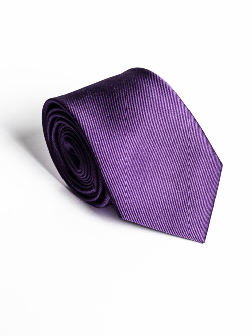 Levendula Anyagában Csíkos Normál Prémium Selyem Nyakkendő