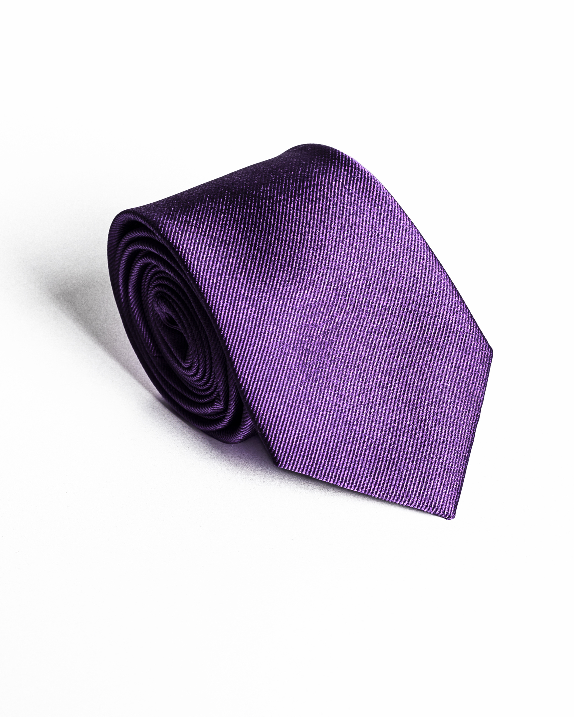 Levendula Anyagában Csíkos Normál Prémium Selyem Nyakkendő