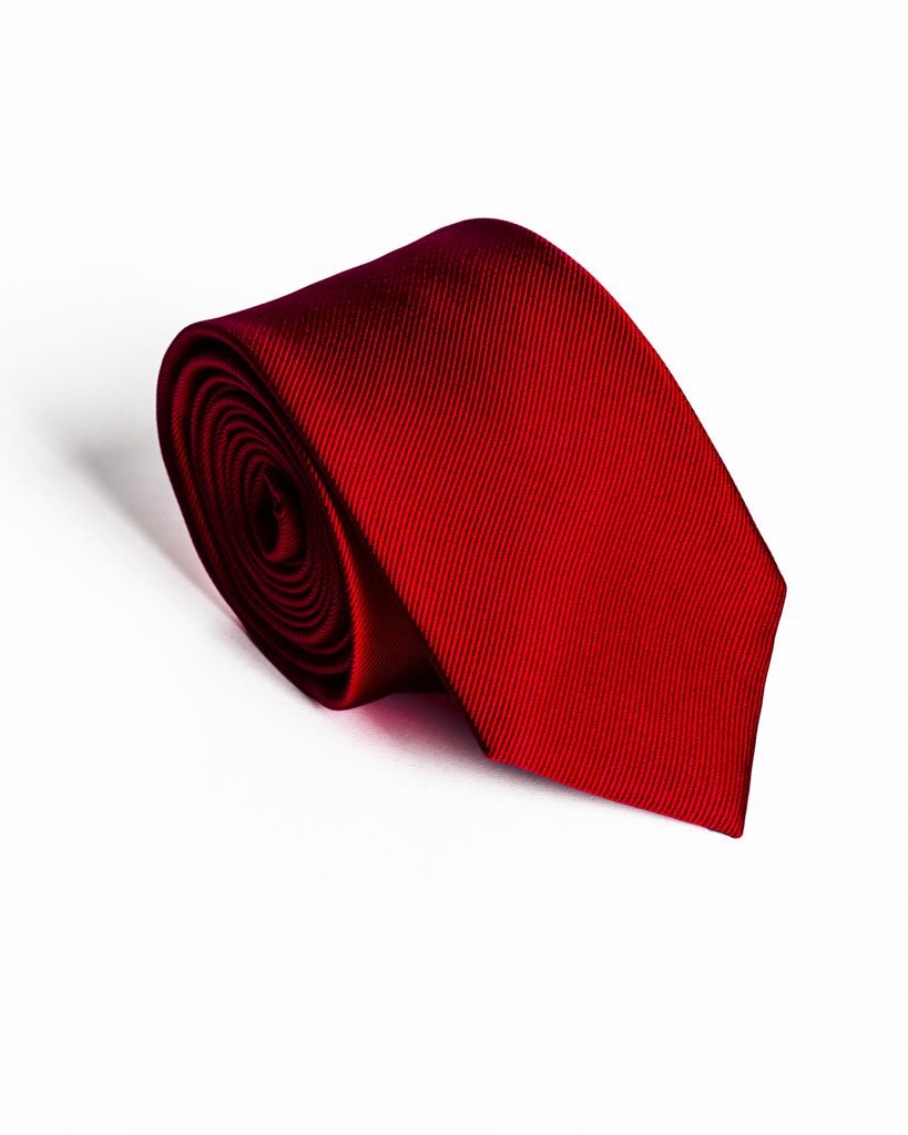 Málna Anyagában Csíkos Slim Prémium Selyem Nyakkendő