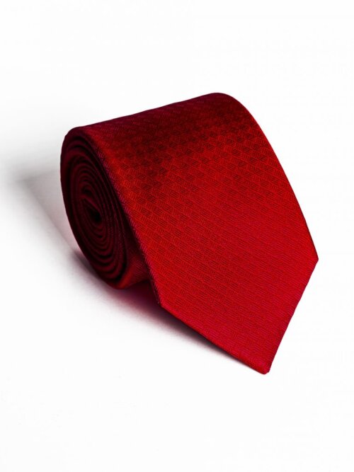 Málna Anyagában Kockás Normál Prémium Selyem Nyakkendő