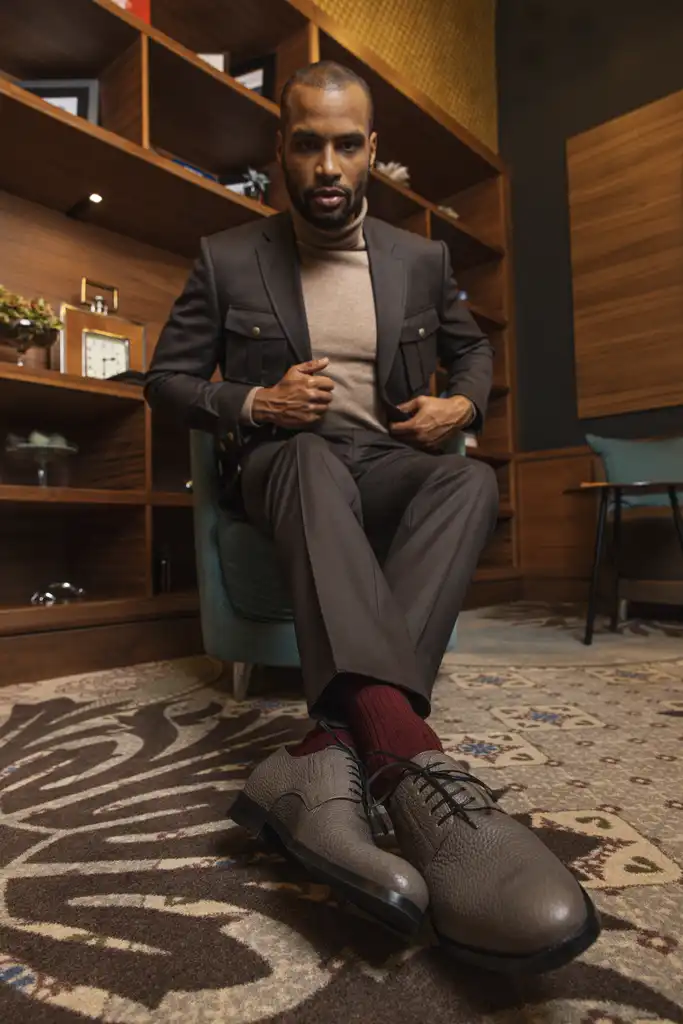 Bivalybőr férficipő