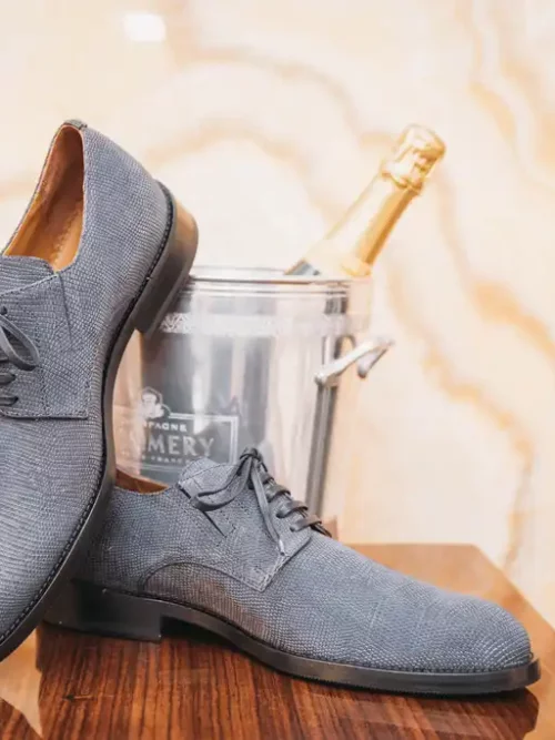 Egyedi mintás marhabőr férficipő - 46 (CANS-020)