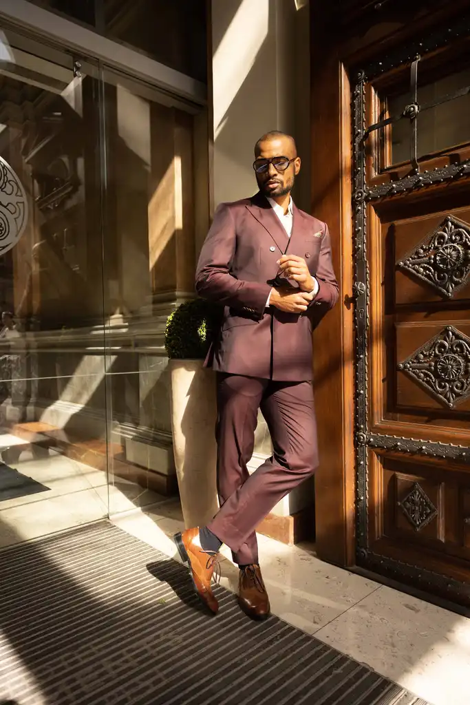 Oxford stílusú marhabőr férficipő