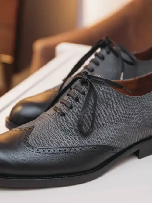 Oxford stílusú marhabőr férficipő