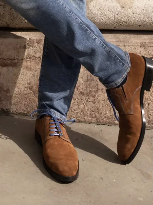 Velúr marhabőr férficipő